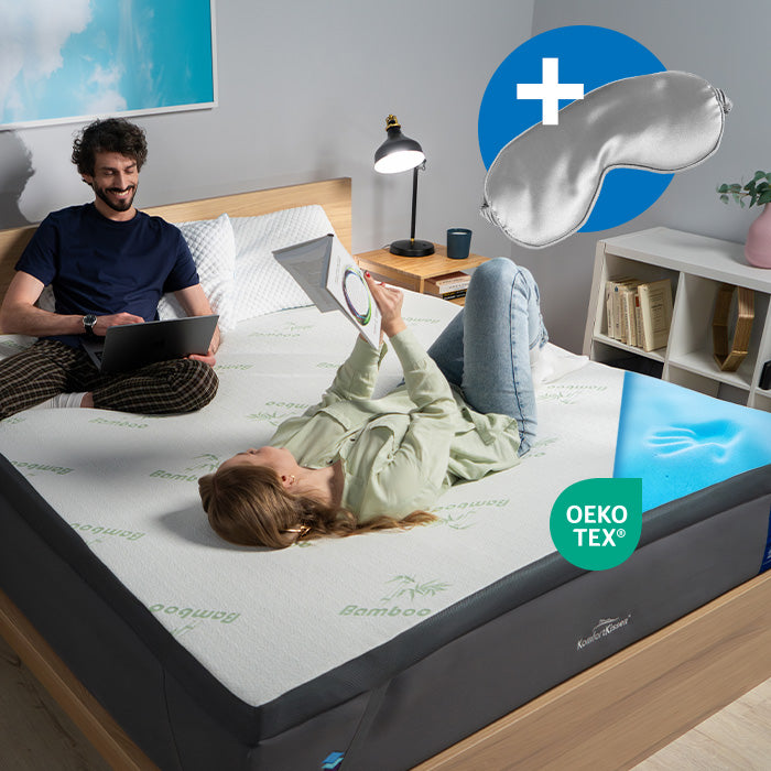Premium Komforto Antčiužinis - Gelinis su bambuko užvalkalu